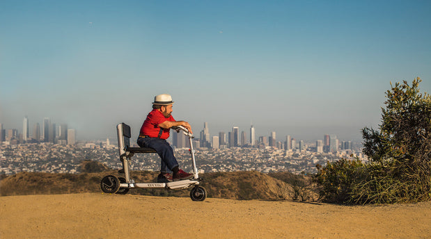 ATTO Folding Mobility Scooter by The Mobility Guys: The Perfect Companion for Dog Walking